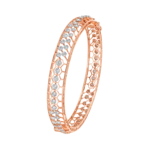 Honeycomb Diamond Bangle