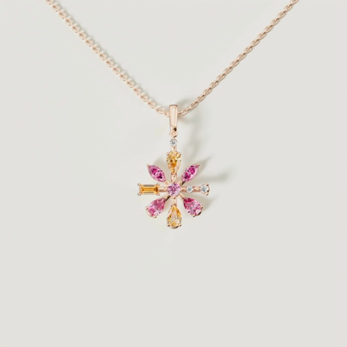 Floral Spark Necklace