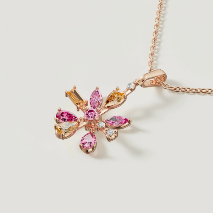 Floral Spark Necklace - Image 3