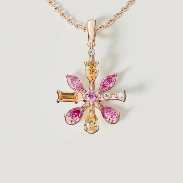 Floral Spark Necklace - Image 2