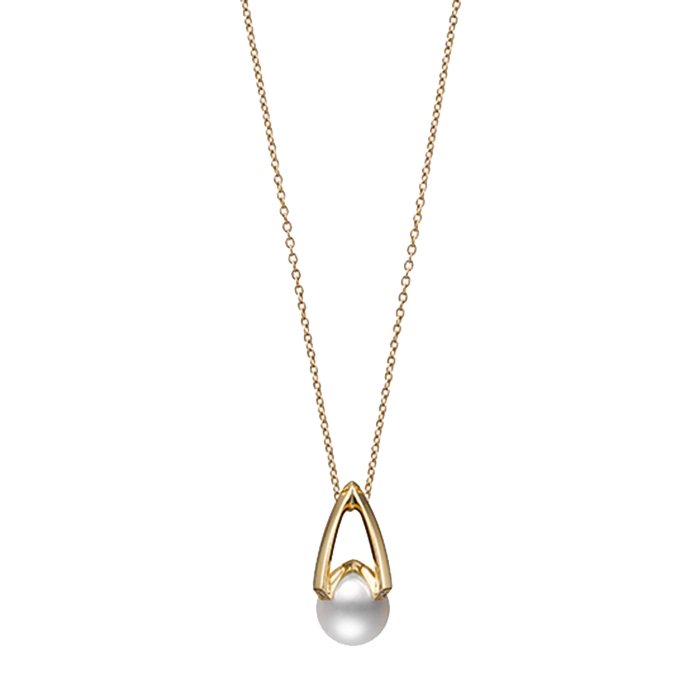 Modern Frame Pearl Pendant